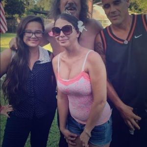 Aero tank coral flower